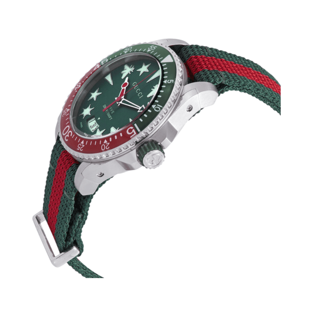 GUCCI 腕時計YA136339 seiko citizen orient Gucci Dive Quartz Green
