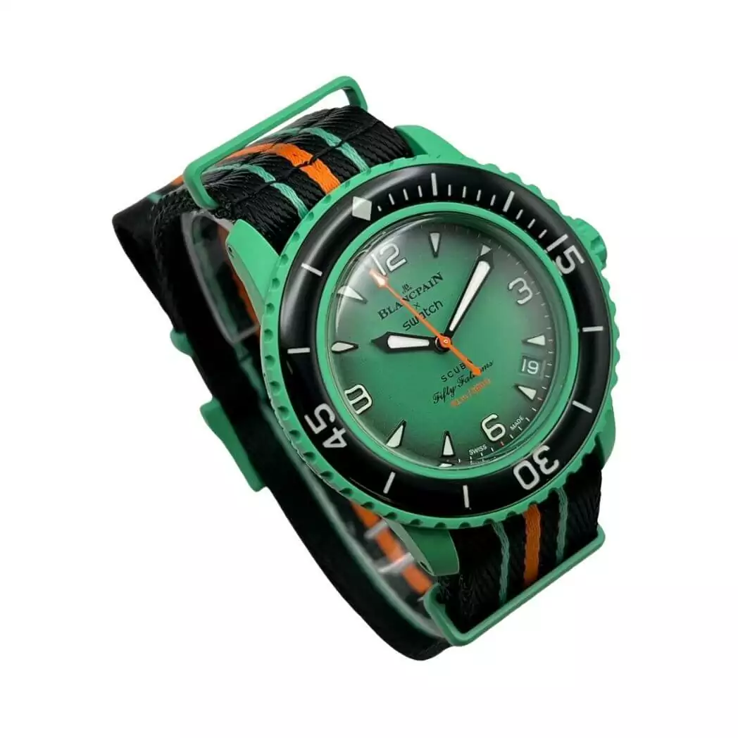 Blancpain X Swatch Bioceramic Scuba FIFTY FATHOMS Indian
