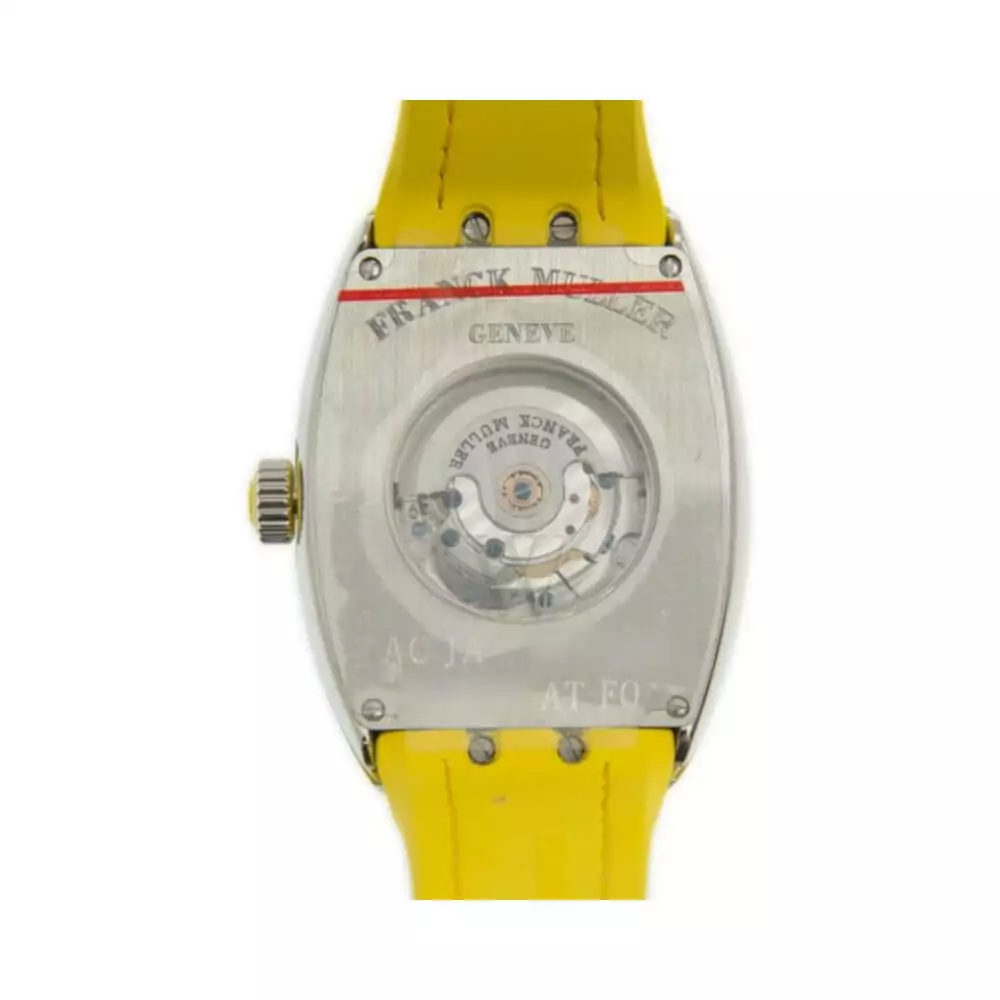 Franck Muller V 32 SC AT FO AC JA Vanguard White Dial Yellow